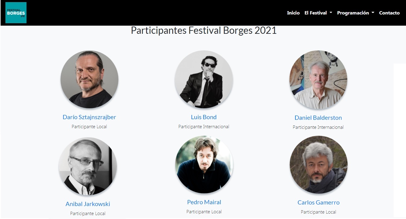 SE REALIZA EL PRIMER FESTIVAL DEDICADO A JORGE LUIS BORGES