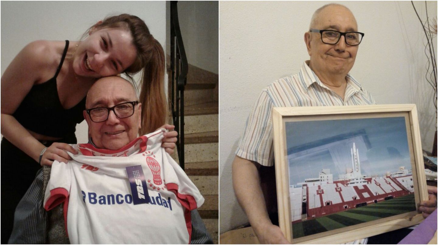 CONMOVEDORA  HISTORIA DEL ABUELO CON ALZHEIMER QUE NUNCA OLVIDA CUÁNDO JUEGA HURACÁN