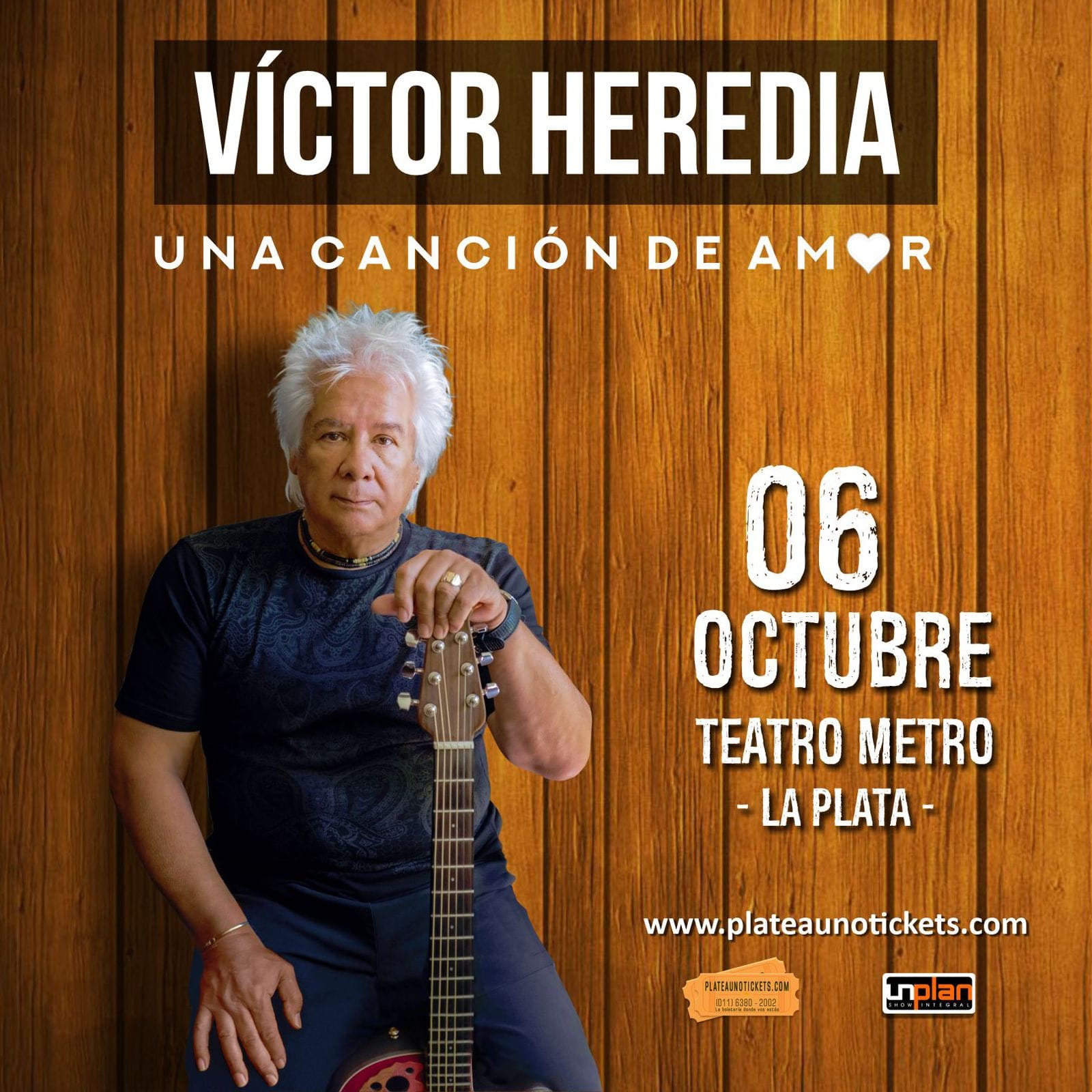VICTOR HEREDIA SE PRESENTA EN EL TEATRO METRO DE LA PLATA