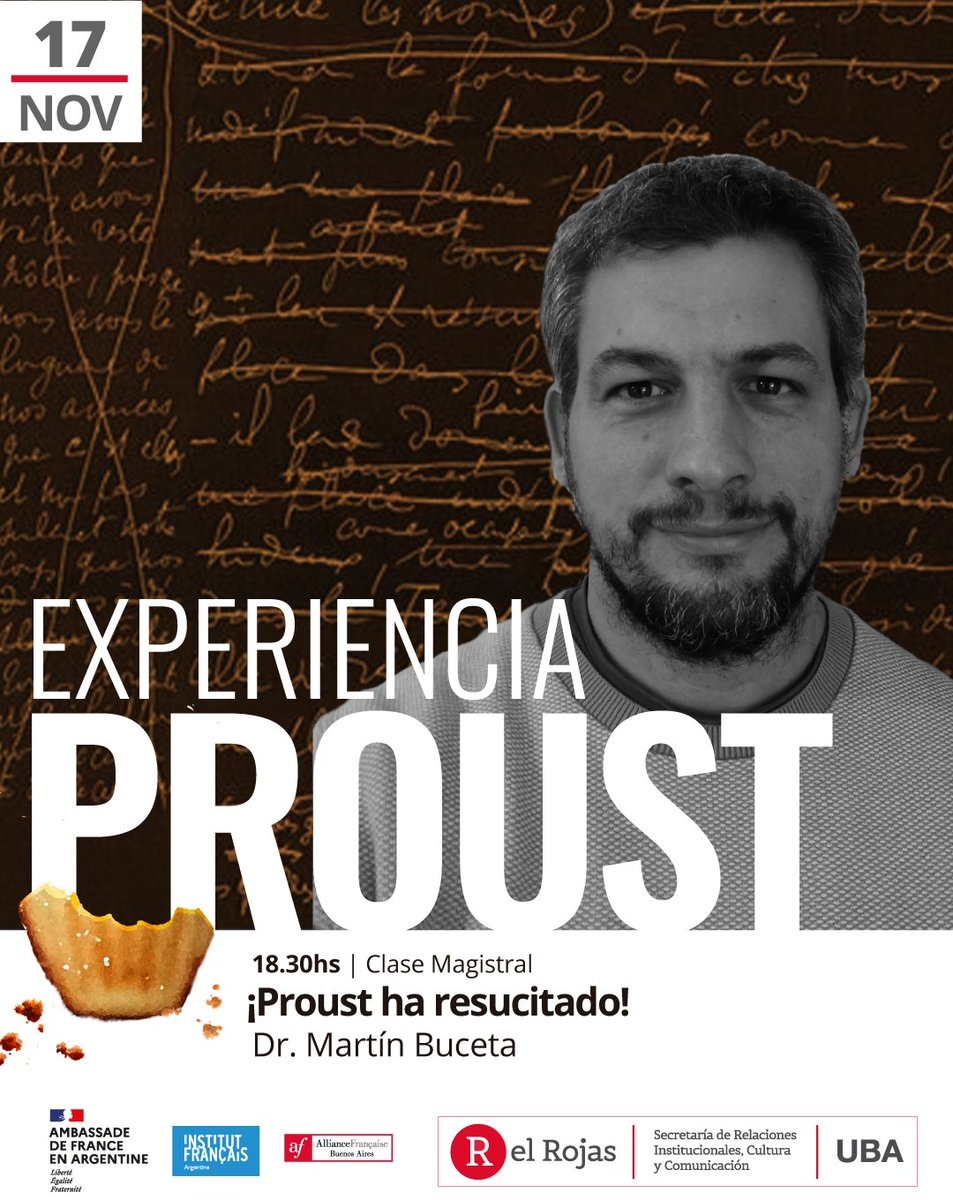 MARTÍN BUCETA OFRECE CLASE MAGISTRAL "PROUST HA RESUCITADO"