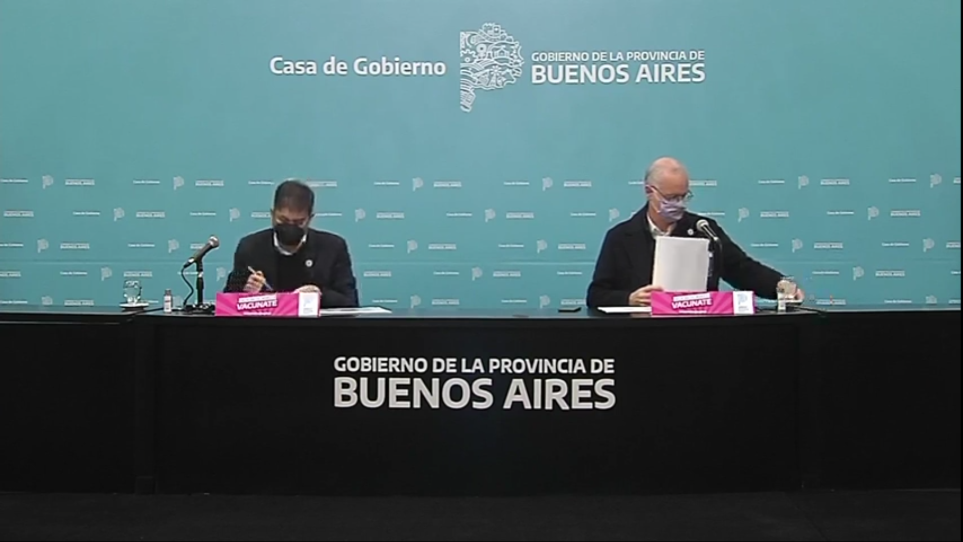 GOLLAN Y BIANCO SE MOSTRARON OPTIMISTAS FRENTE A LA BAJA DE CASOS DE COVID