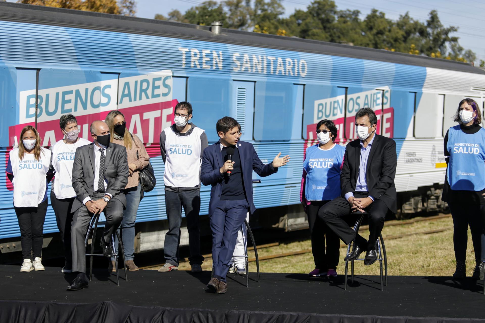 EL GOBERNADOR KICILLOF PUSO EN MARCHA EL "TREN SANITARIO"