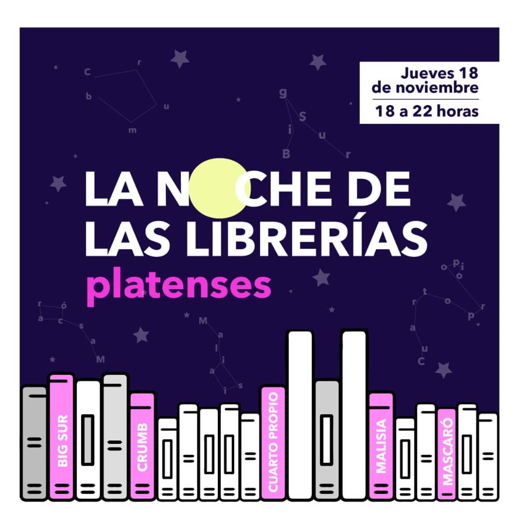 LLEGA LA NOCHE DE LAS LIBRERÍAS PLATENSES