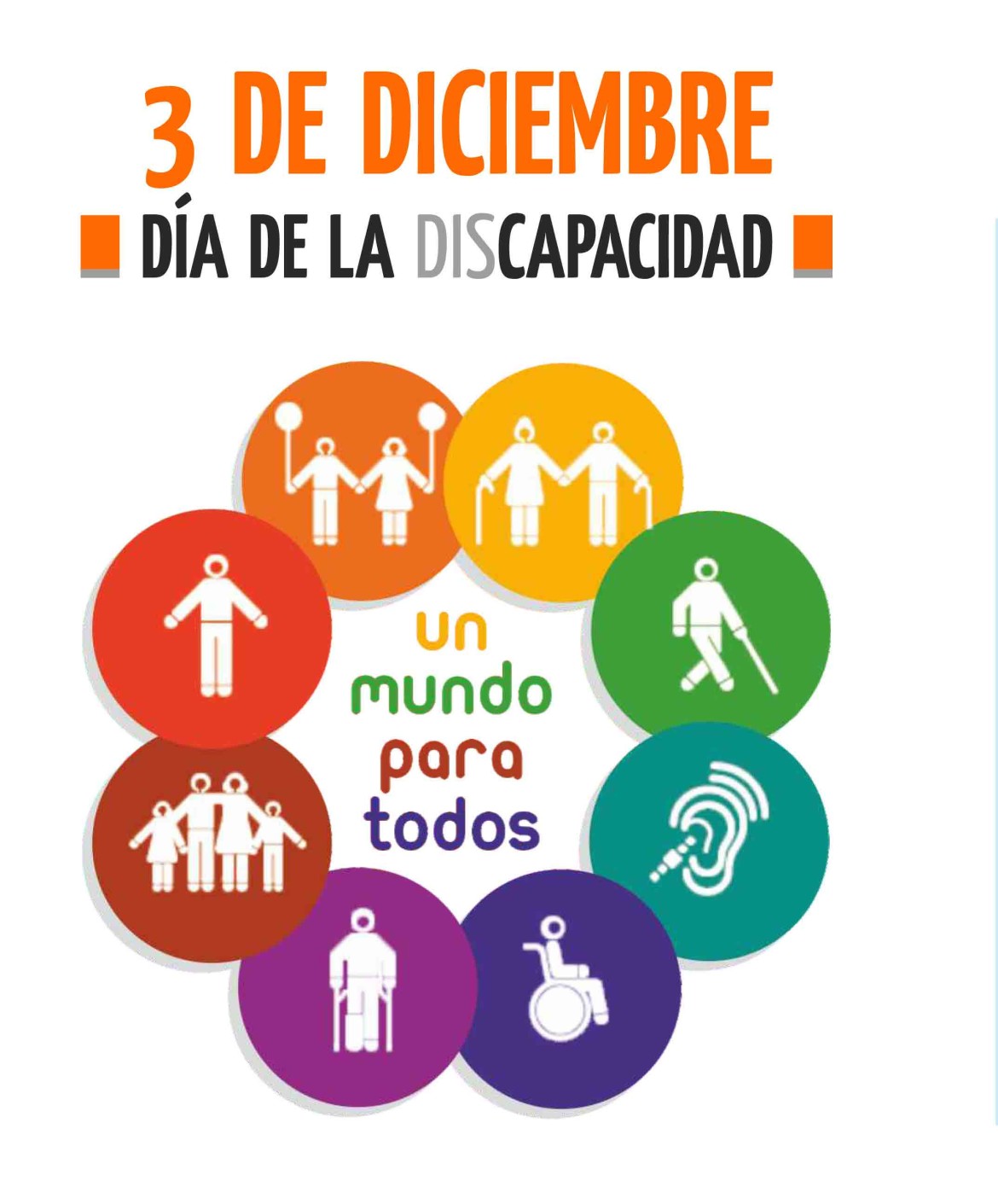 3 DE DICIEMBRE: DÍA INTERNACIONAL DE LA PERSONAS CON DISCAPACIDAD
